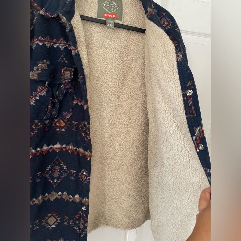 St. John's Bay Multicolor Patterned Utility Jacket - image 4